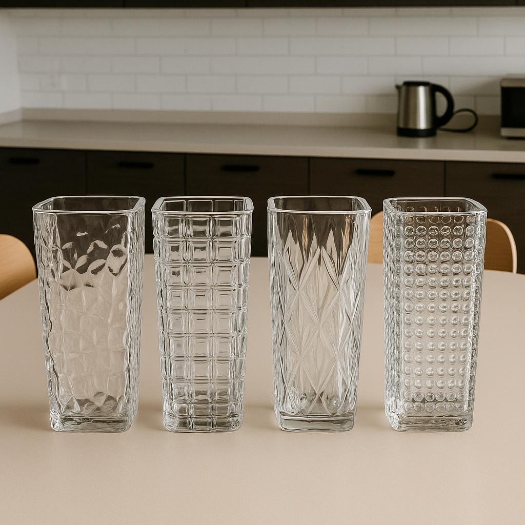 Vaso Decorativo De Vidro Para Mesa Transparente