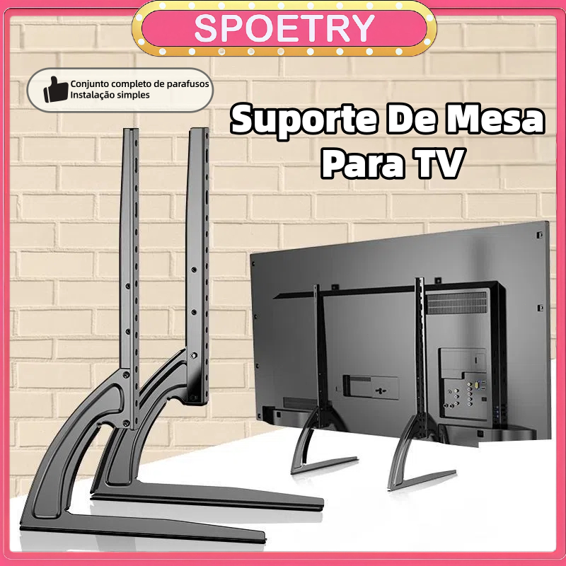Suporte De Mesa Para Tv/monitor De 26-37" 37 -75'' Mesa Universal Base Pé Alta qualidade