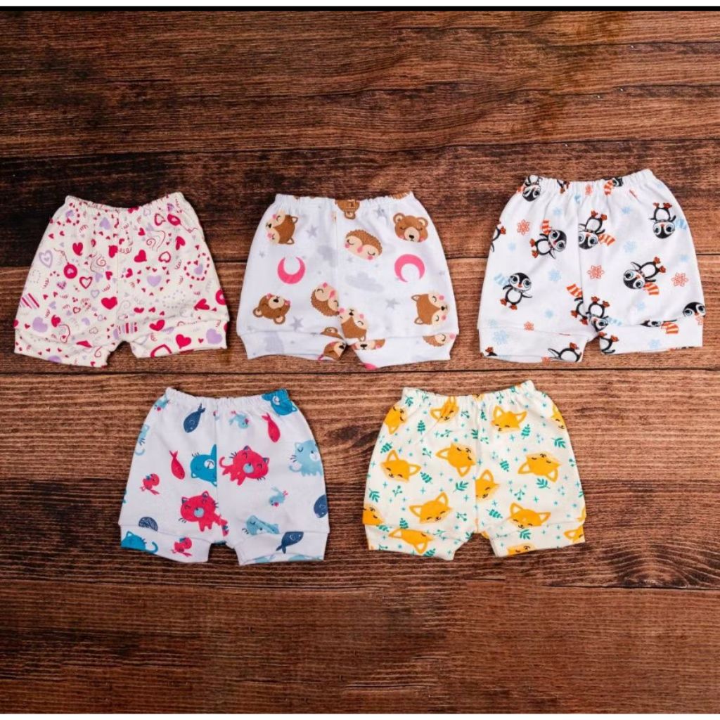Short Bebê Estampado 100% Algodão Menino e Menina estampas variadas.