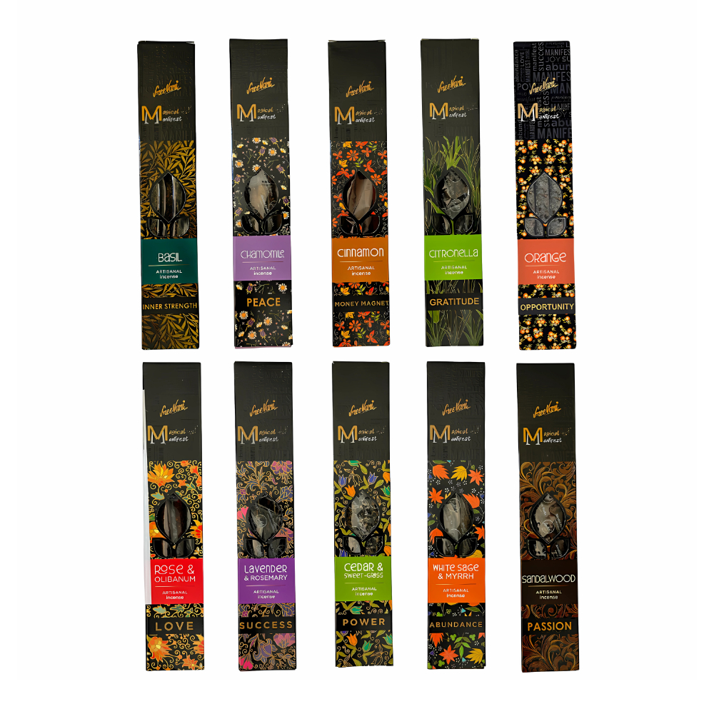 Incenso Natural Sreevani - Linha Premium Magical Manifest  - TODOS OS AROMAS em Oferta na Shopee