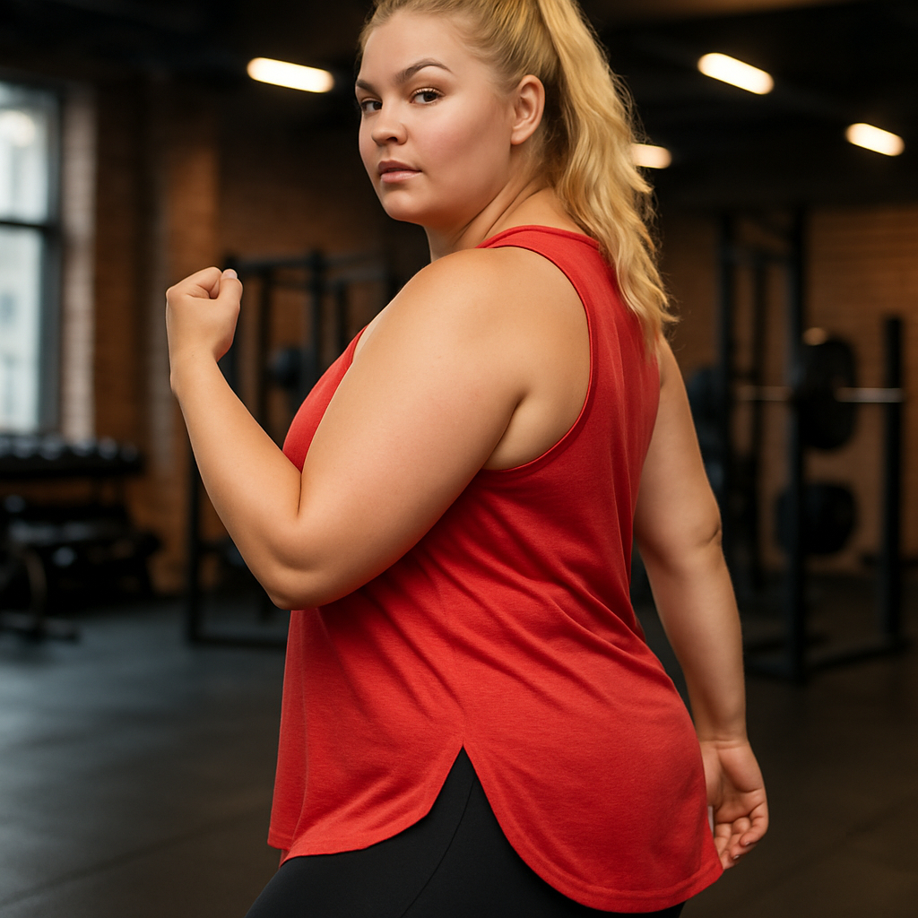Regata Feminina Academia Plus Size Tapa Bumbum G1 ao G5 Alça Larga Soltinha Blusa Básica Viscolycra Cavada Verão Treino
