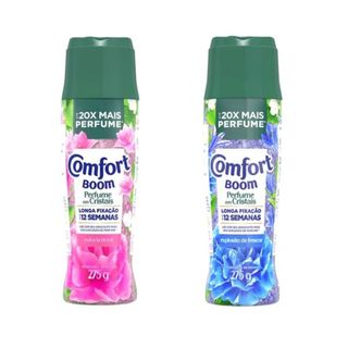 Kit 2 Amaciante Cristais Comfort Explosao Floral 275g