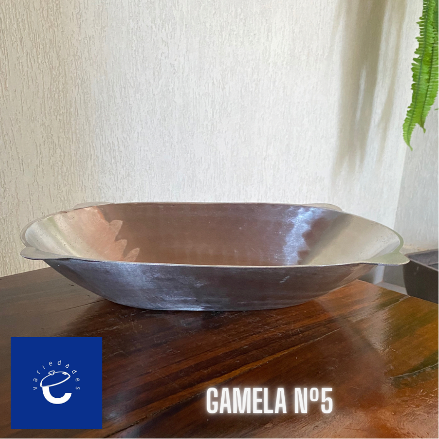 Gamela Nº5 - 12 litros - Alumínio Fundido Batido bem polido - Gamela Artesanal 5 em Oferta na Shopee