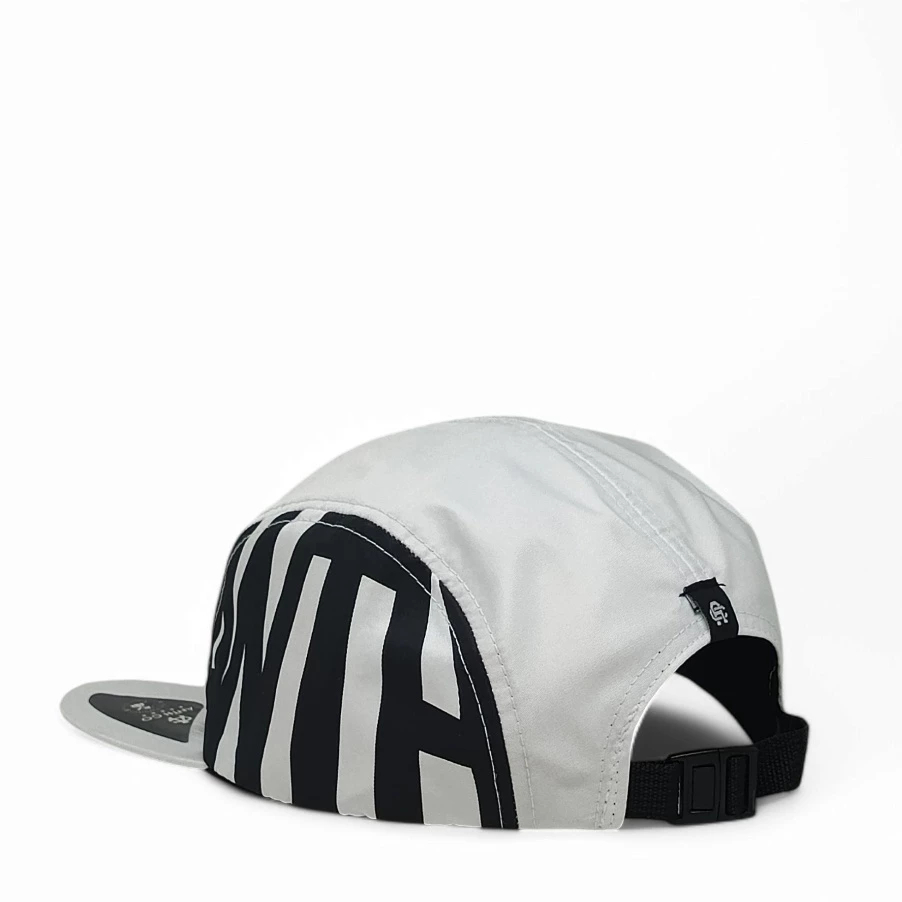 Boné Five Panel Kemp Branco Bandeirinha Racing Atlanta Aba Reta — imagem 2 de 2