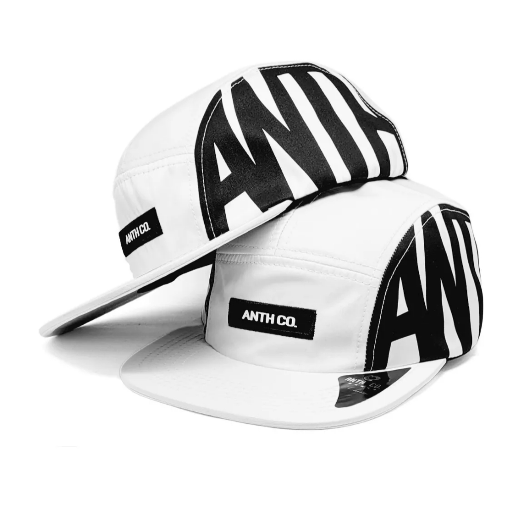 Boné Five Panel Kemp Branco Bandeirinha Racing Atlanta Aba Reta
