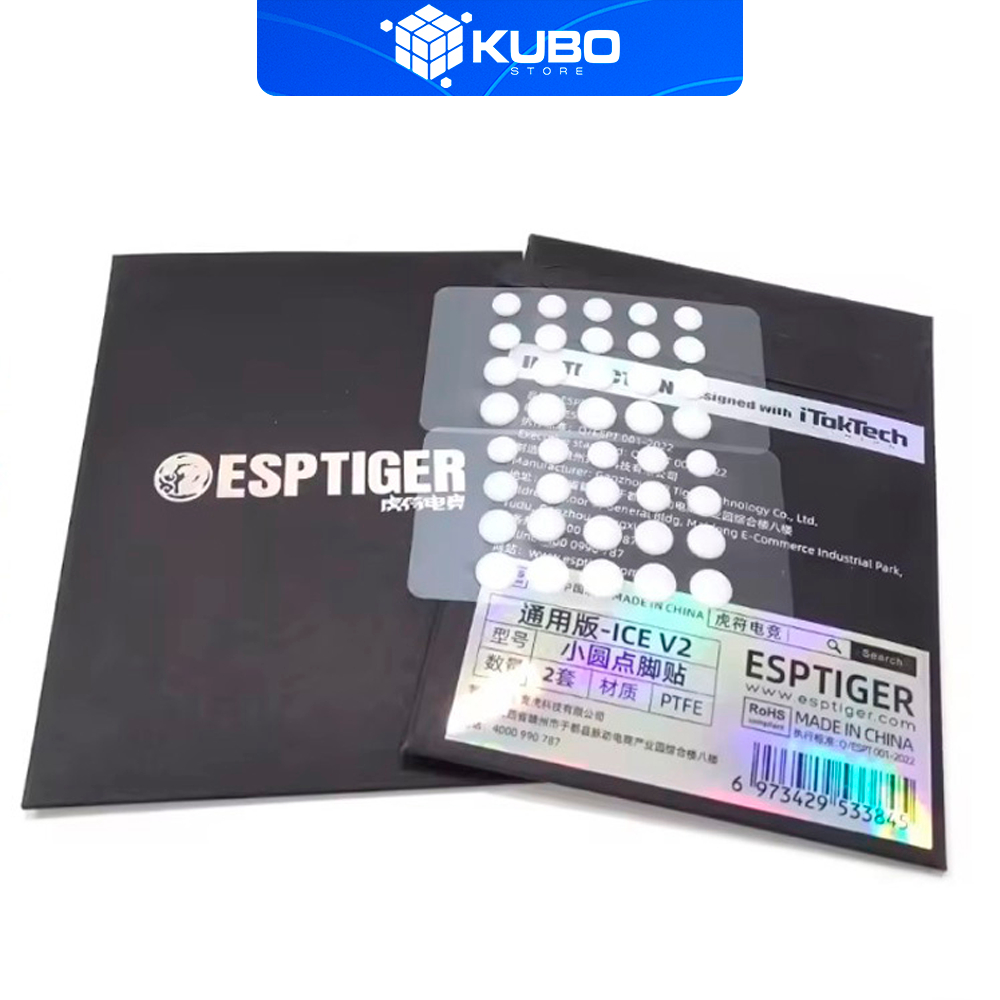 Mouse Feet Tiger ICE V2 (Speed Dots PTFE) KOQZM em Oferta na Shopee