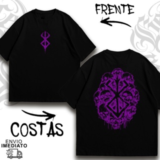 Camiseta Oversized Premium CAVEIRA BERSEK Alta Qualidade Envio Imediato - 49 em Oferta na Shopee