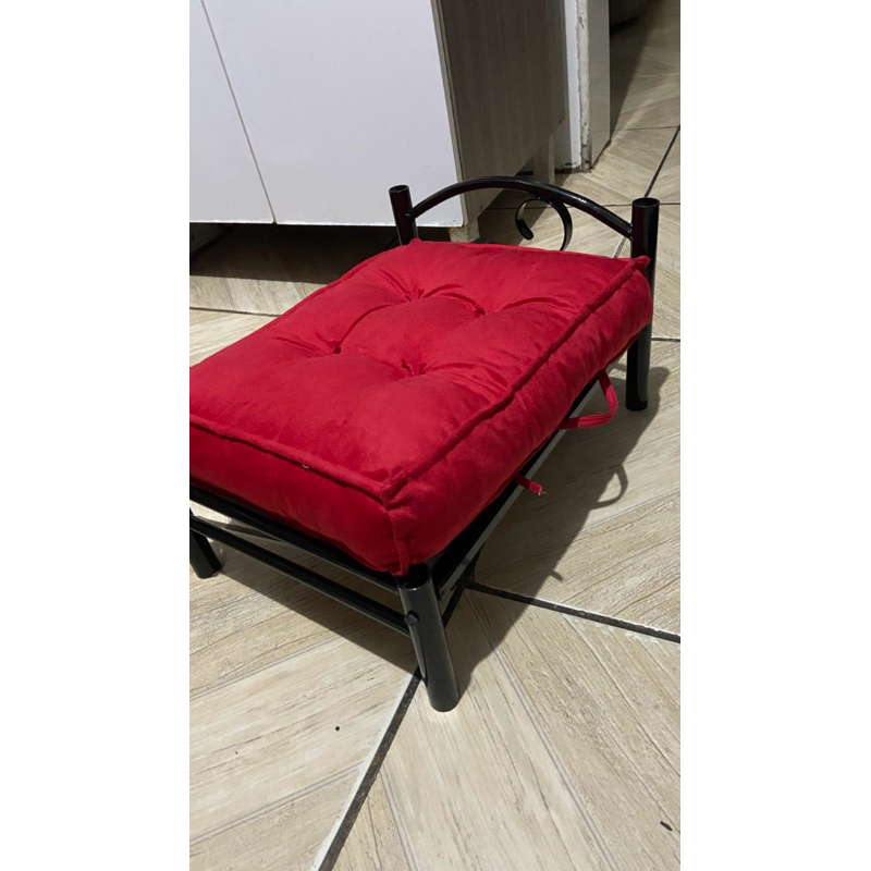 Cama Pet Cachorro e Gato Pequeno Porte – Ferro Resistente com Almofada Confortável