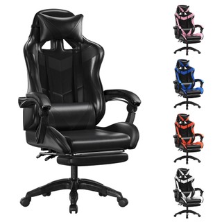 Cadeira Escritório Gamer Ergonômica Reclinável Confortável Com Rodinha E Apoio Para Os Pés-F19