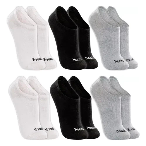 Kit 6 Pares Meias Hoahi Invisível Sapatilha Cano Baixo Confortável Masculina Feminina Algodão em Oferta na Shopee