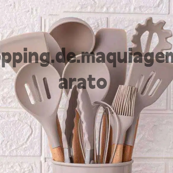 Rushed Jogo de Cozinha Conjunto Kit 12 Peças Silicone Utensílios Copo Suporte Cabo Madeira em Oferta na Shopee