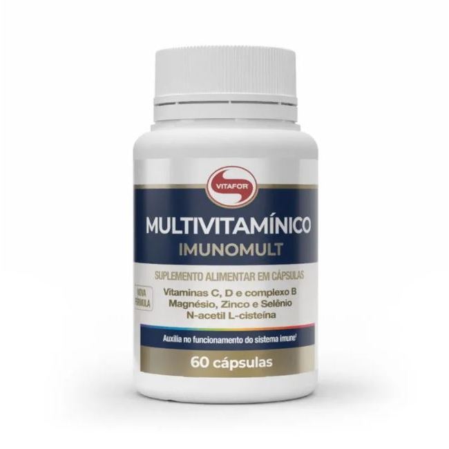Imunomult Suplemento Alimentar Multivitam&iacute;nico 120 C&aacute;psulas de 1000mg Vitafor