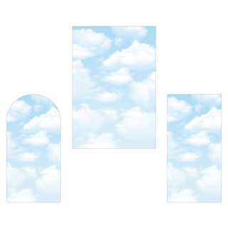 Painel De Festa Vertical - Nuvens Céu Azul 012 em Oferta na Shopee