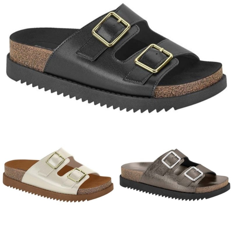 Sandália Tamanco Feminino Moleca Birken 5500105 em Oferta na Shopee