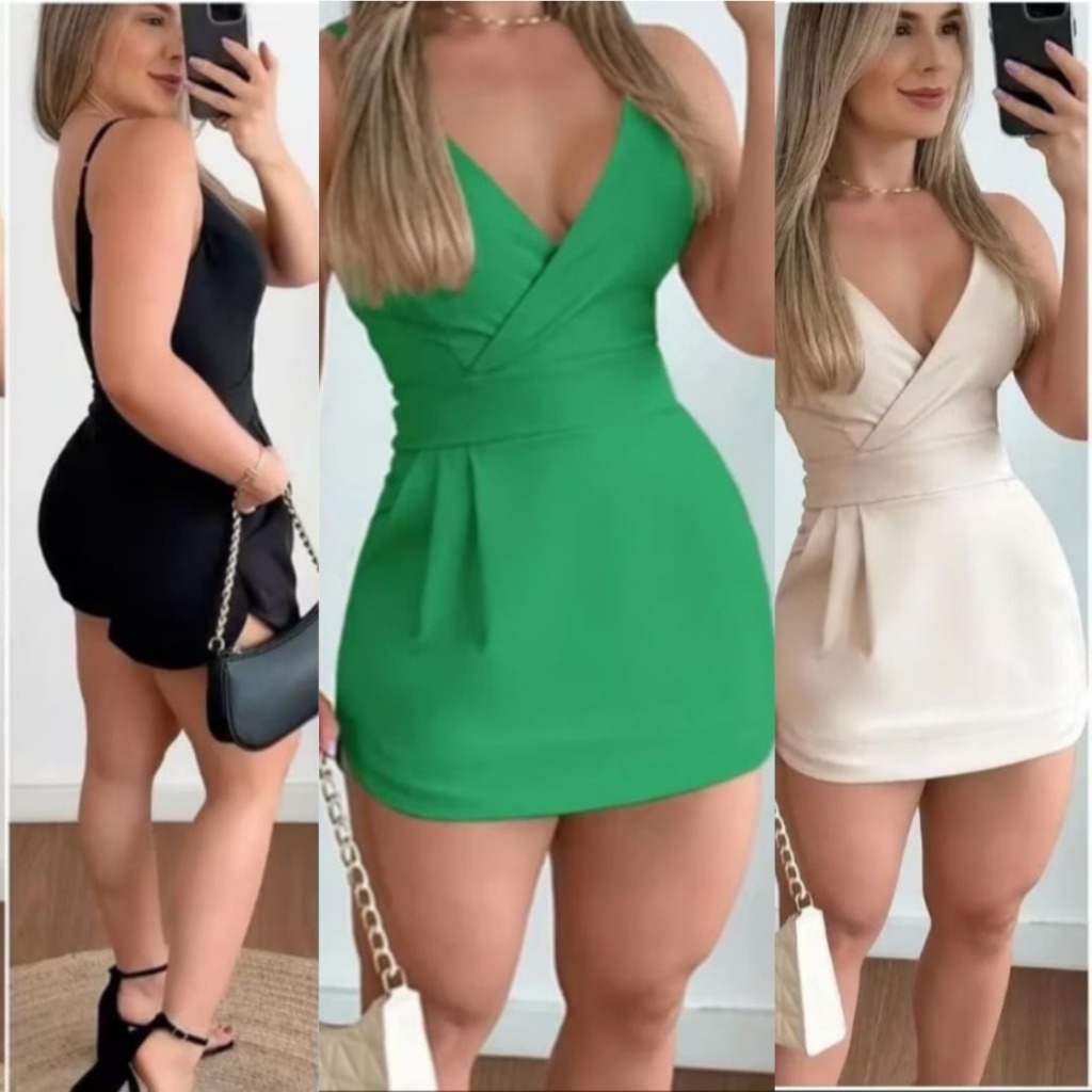 Macaquinho Feminino Tecido Alfaiataria Moda Elegante Em Tendensia