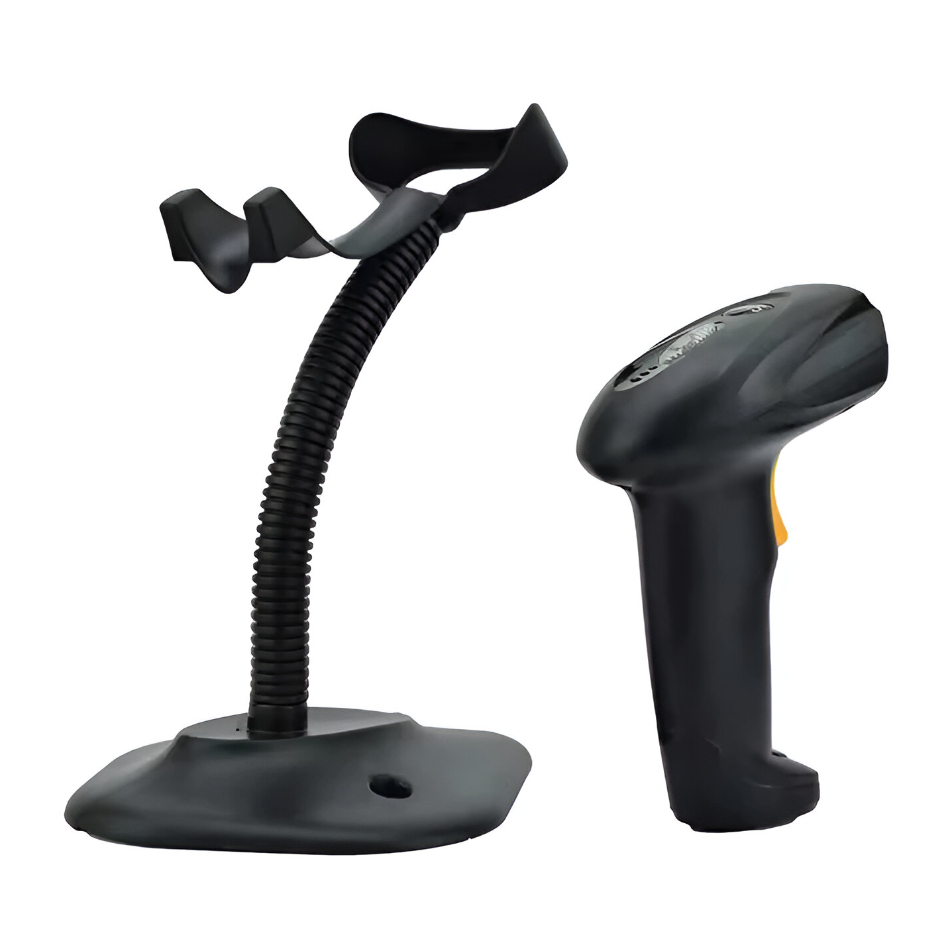 Leitor De Código De Barras Com Fio Scanner Laser Com Fio USB Leitura Suporte Automatico Boleto Casa em Oferta na Shopee