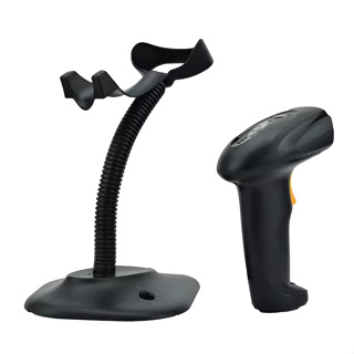 Leitor De Código De Barras Com Fio Scanner Laser Com Fio USB Leitura Suporte Automatico Boleto Casa em Oferta na Shopee