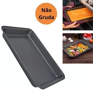 Formas Retangular Antiaderente Grande Bolo Lasanheira em Oferta na Shopee