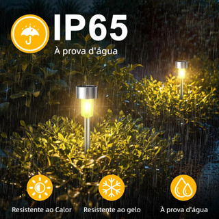 Kit 10 PCS Lâmpada solar para gramado área externa villa pátio paisagem layout área externa jardim