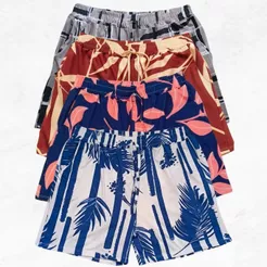 Kit 4 Short Feminino Plus Size Verão Bermuda Feminina Plus Size Praia Promoção