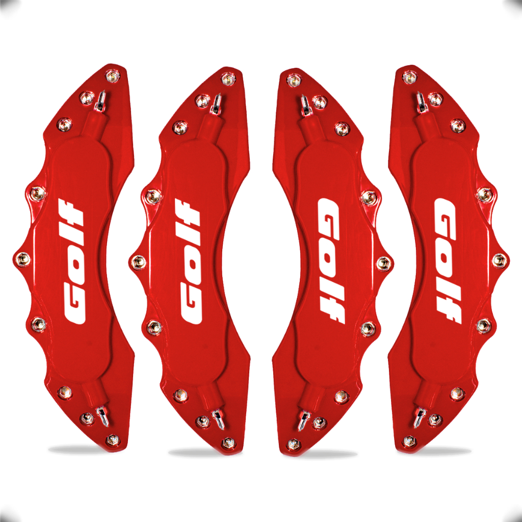 Capa de Pinça de Freio Universal Esportiva Volkswagen Golf GTI GTE R TSI TDI Comfortline Highline Variant + Cola Adesiva