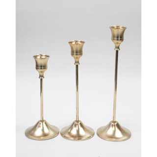 Kit 3 Castiçal Suporte de Velas Metal, Decoração sala, quarto, Casamento, altar, presente, Halloween em Oferta na Shopee