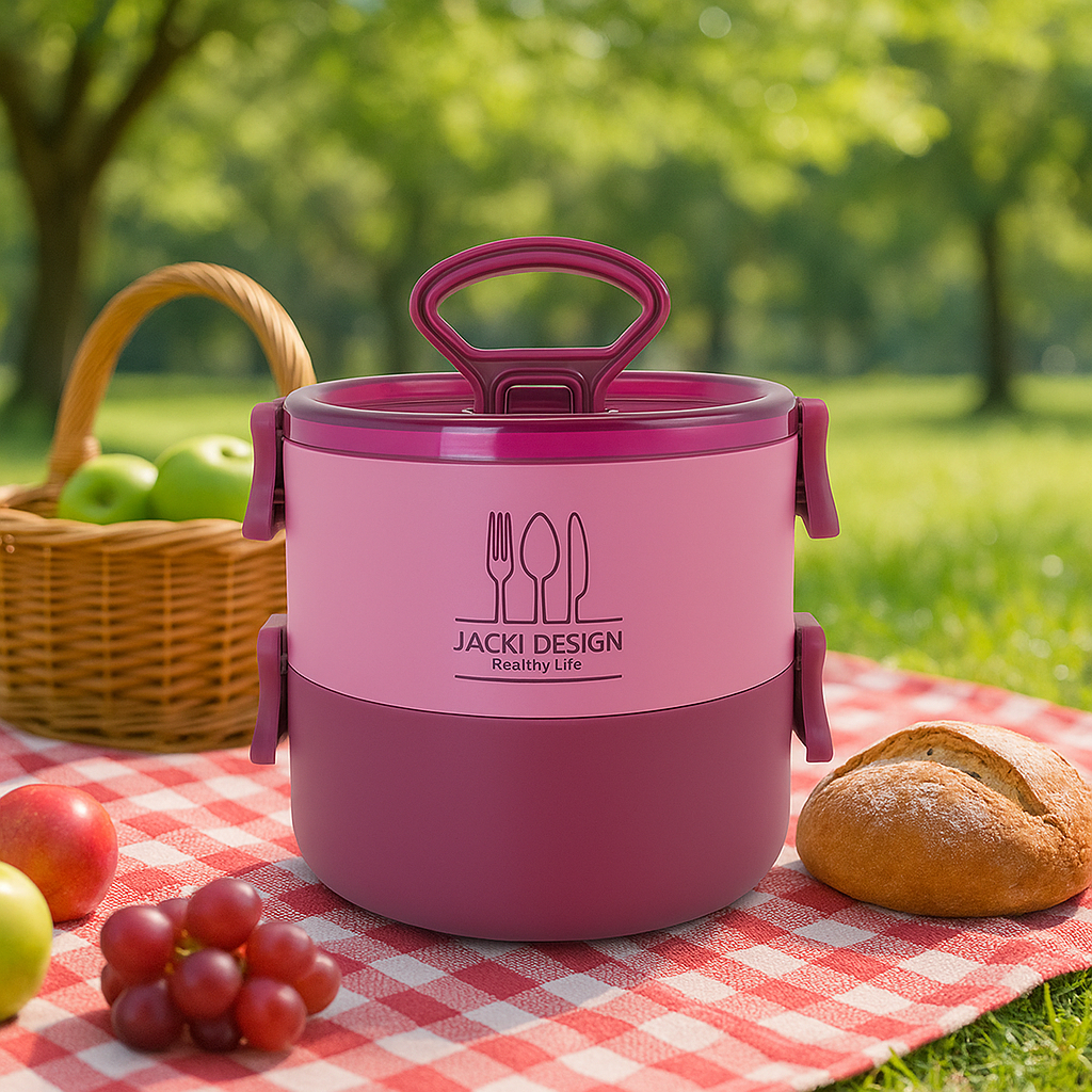 Pote Marmita de 2 andares 1600 ml - JOY em Oferta na Shopee