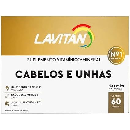 Lavitan Mais Hair Cabelo Unhas 60 Cápsulas