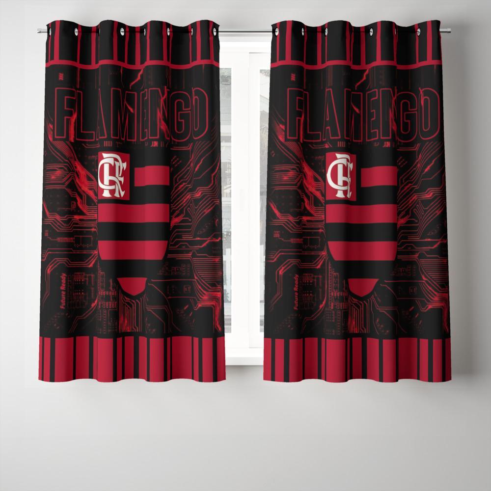 Cortinas Personalizadas De Time Futebol Brasileiro Decoração