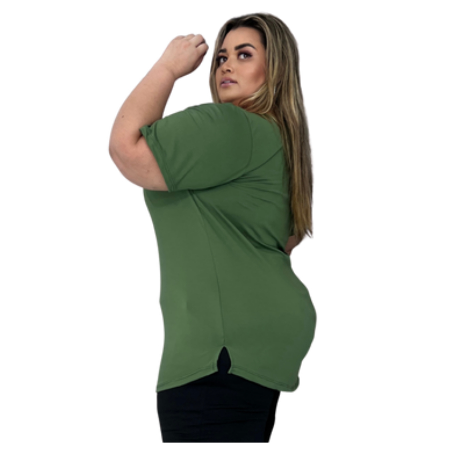 Kit 3 Blusas Tapa Bumbum Plus Size Feminina.
