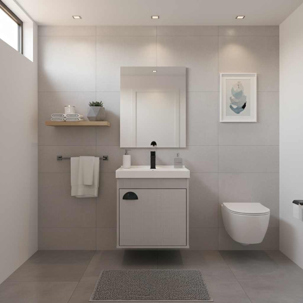 Gabinete para Banheiro 40cm MDF com Cuba em Oferta na Shopee