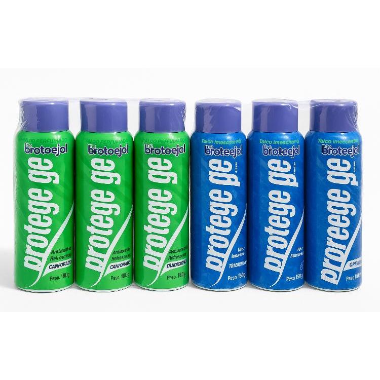 Kit com 03un Talco Protege Pé Brotoejol 150g