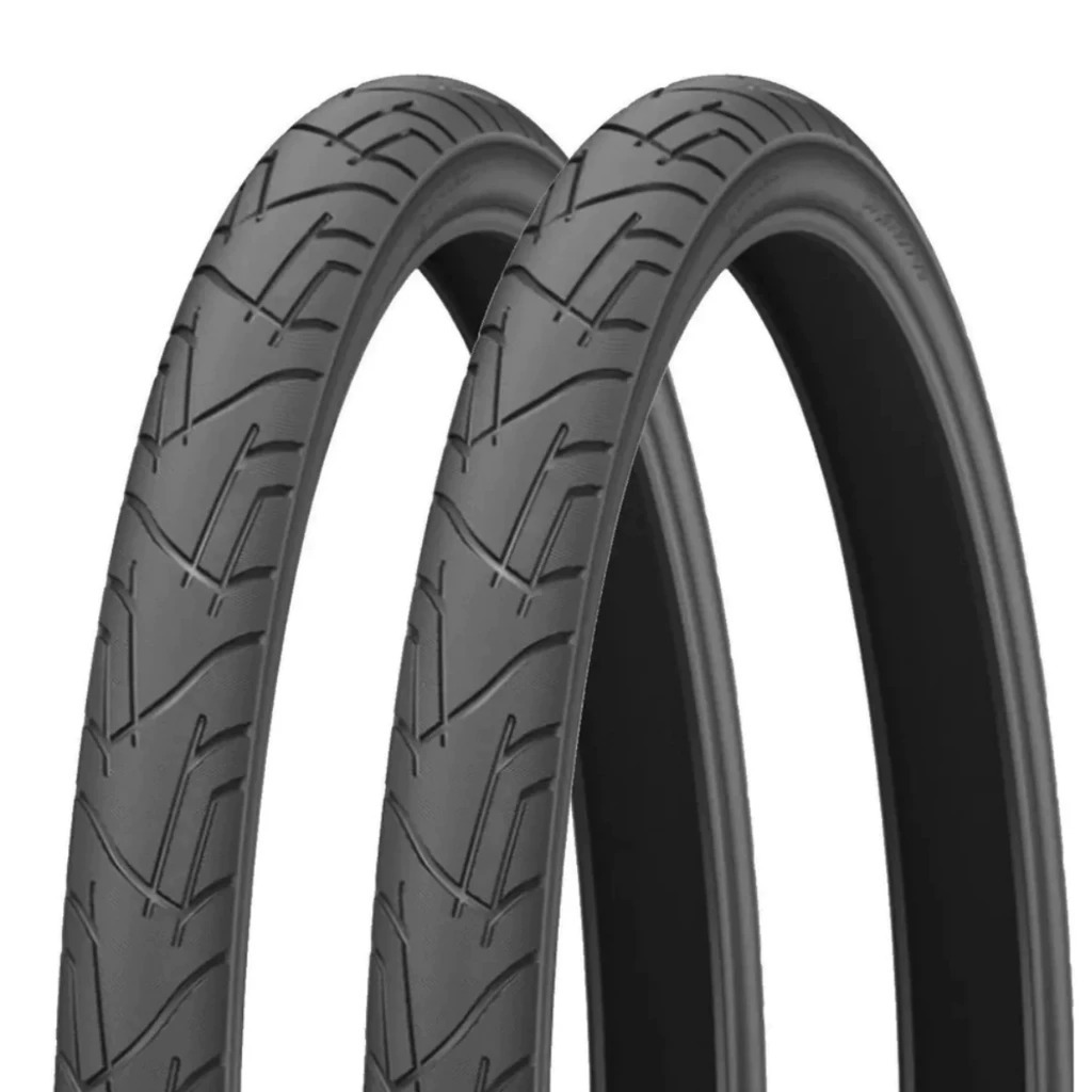 Par de Pneu Bicicleta Aro 26 Praieiro Slick Balão Levorin + 2 Câmaras de Ar Balão bison 26 Para Bike