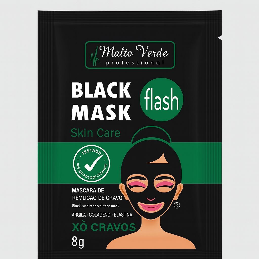 Mascara Fácil Black Mask Matto Verde - Skin Care, Removedor de Cravos, Cuidados com a Pele, Mascaras Faciais