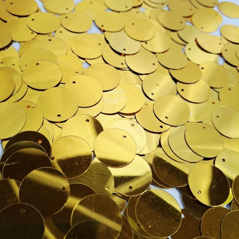 Paete Dourado Espelhado Brilhante 20mm em Oferta na Shopee