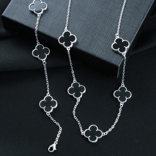 ZZANNE KIT COLAR E PULSEIRA  TREVO DA SORTE PRETO MASCULINO NEYMAR  FOLHEADO OURO E PRATA em Oferta na Shopee