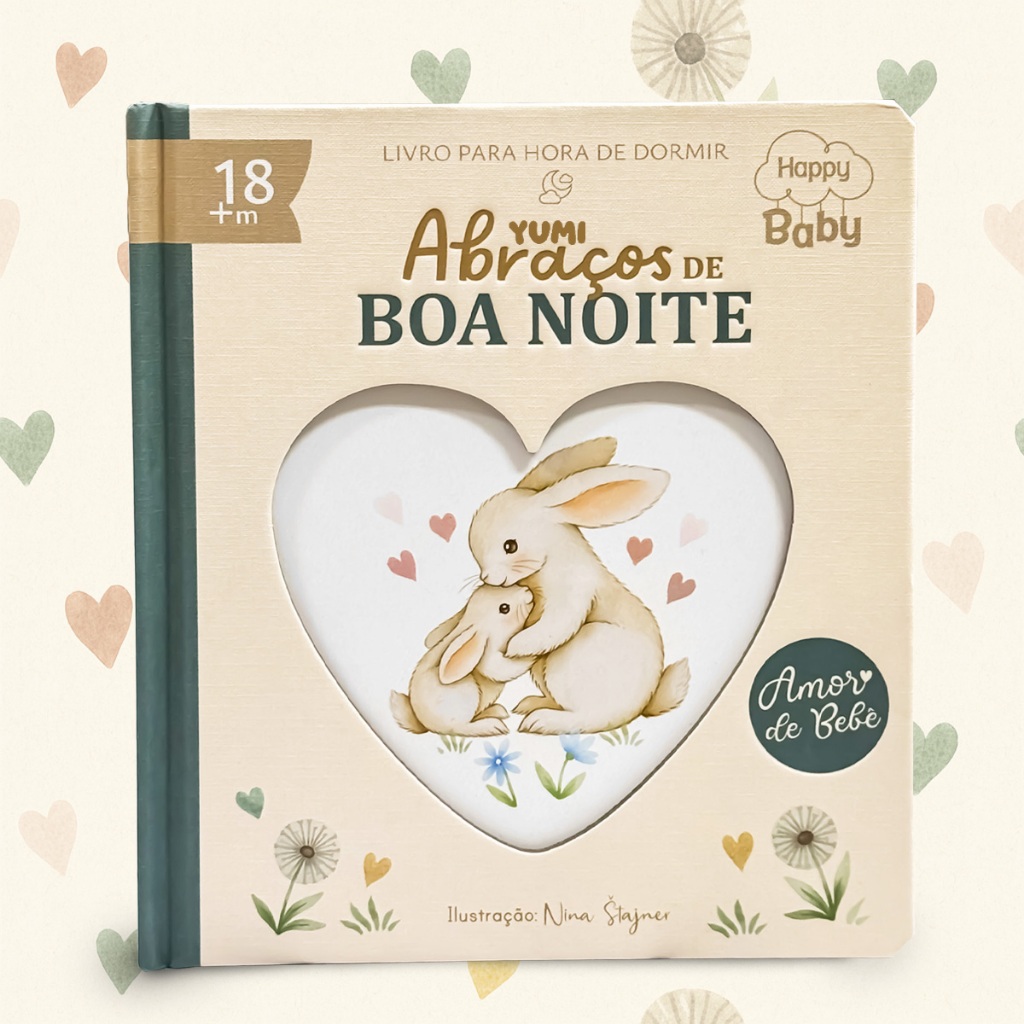 Livro do Bebê Para Hora de Dormir - Abraços de Boa Noite Amor de Bebê | Capa Dura Presente Premium em Oferta na Shopee