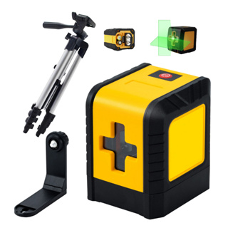 Nível a Laser Verde Profissional com Tripé Auto nivelante 2 Linhas à Bateria + Maleta em Oferta na Shopee