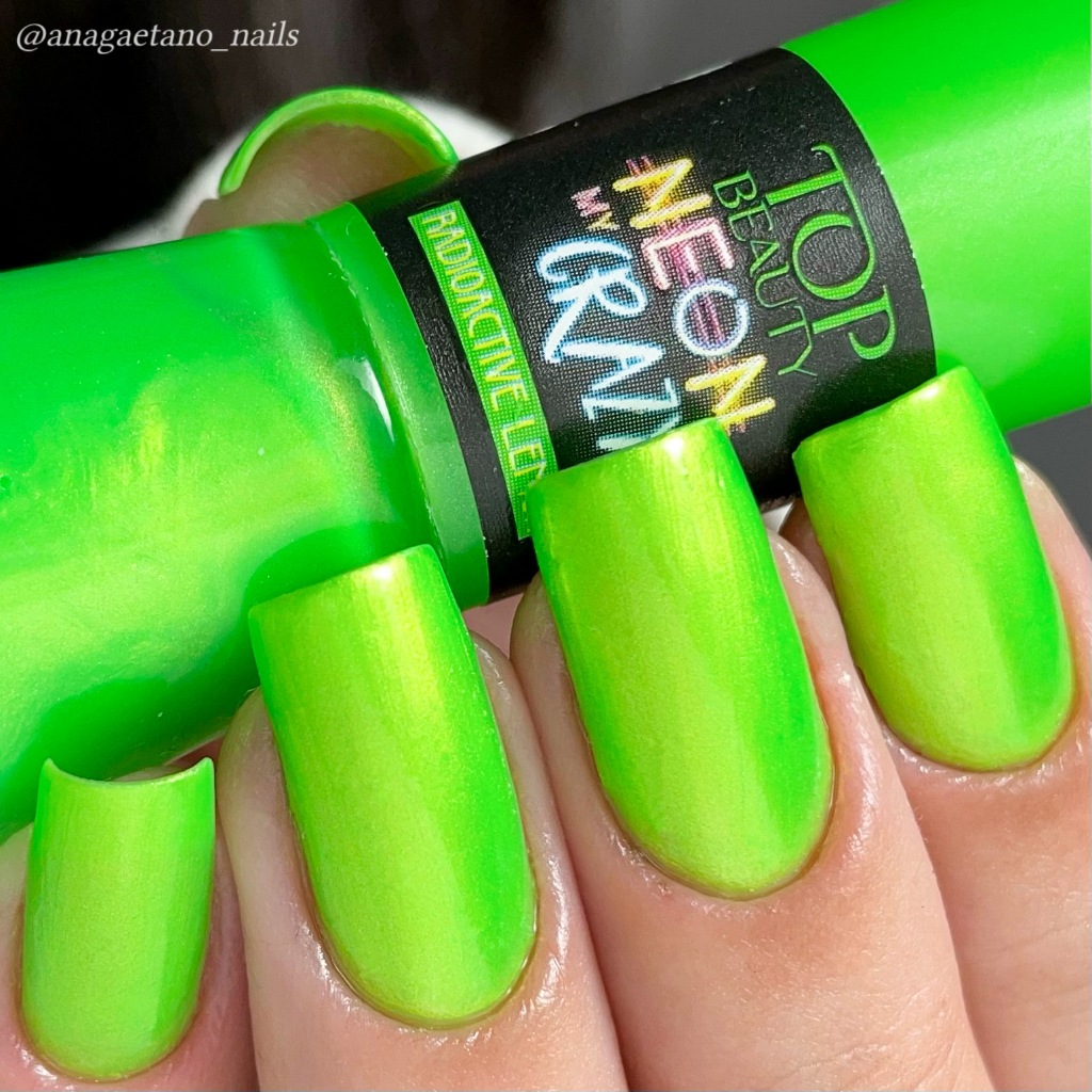 Kit com 2 Esmaltes - Radioactive Lemon + Yellow Shock Coleçao Neon  Top Beauty