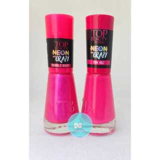 Kit com 2 Esmaltes - Bubble Boom + Pink Volt Coleção Neon Top Beauty em Oferta na Shopee