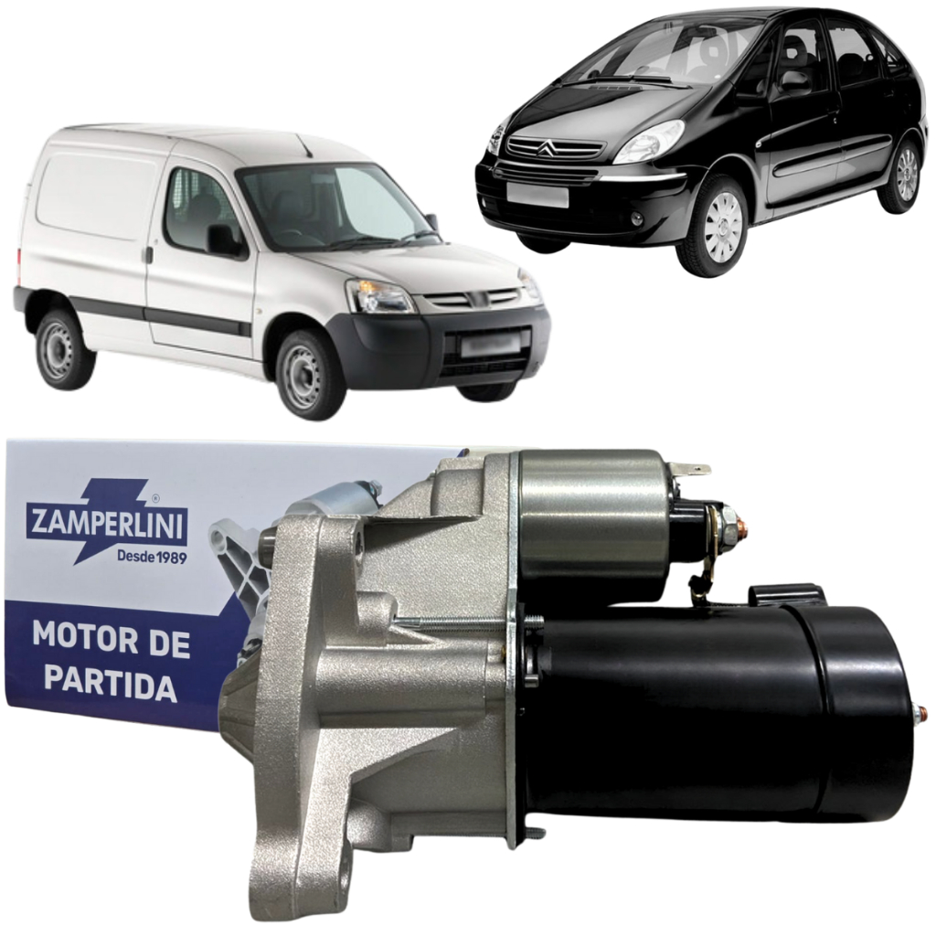 Motor de Partida Para Citroen Xsara C3 C4 Xsara Picasso Aircross Peugeot Partner 405 206 207 1.4 1.6 em Oferta na Shopee