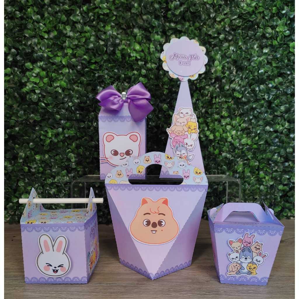 Kit Lembrancinhas Personalizadas Skzoo, Stray Kids, Kpop, Festa Infantil, Aniversário, Papelaria Personalizada