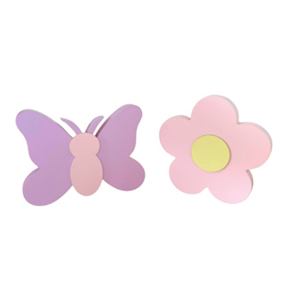 Display 3D Flor e Borboleta Decoração em Mdf Para Festa Aniversário Quarto Infantil em Oferta na Shopee