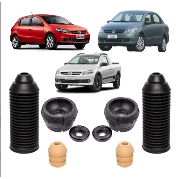 Kit Coxim Batente Amortecedor Diant Gol Voyage Saveiro G5 em Oferta na Shopee