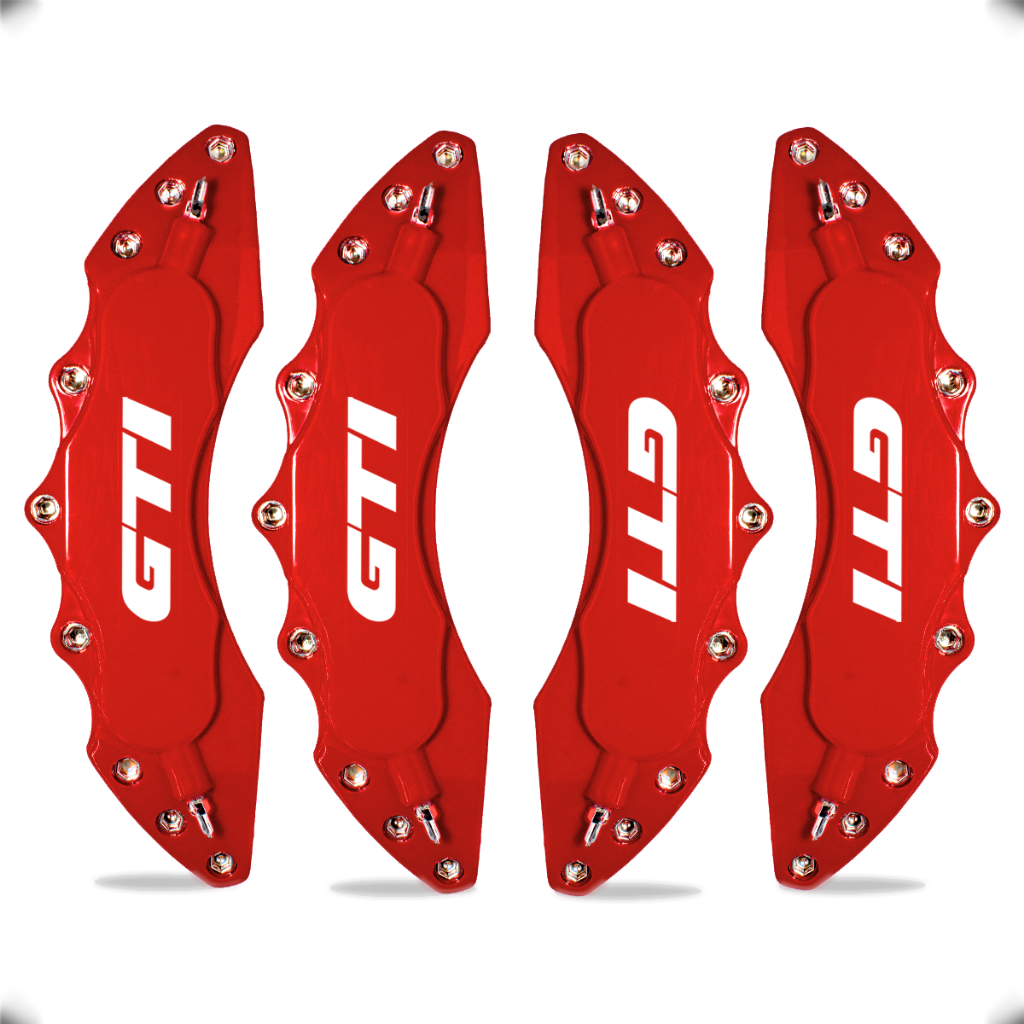 Capa de Pinça de Freio Universal Esportiva GTI Volkswagen Golf Polo Gol Jetta + Cola Adesiva para Fixação