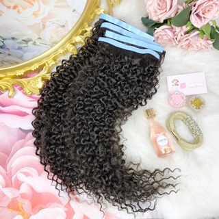 MEGA HAIR ADESIVO CACHEADO FECHADO 3C FIBRA PREMIUM 50/55/60/65/70 CORES - 4 TIRAS em Oferta na Shopee