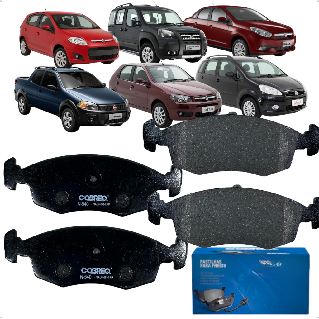 Jogo Pastilha Freio Fiat Grand Siena Essence 1.6 16v 2015 em Oferta na Shopee