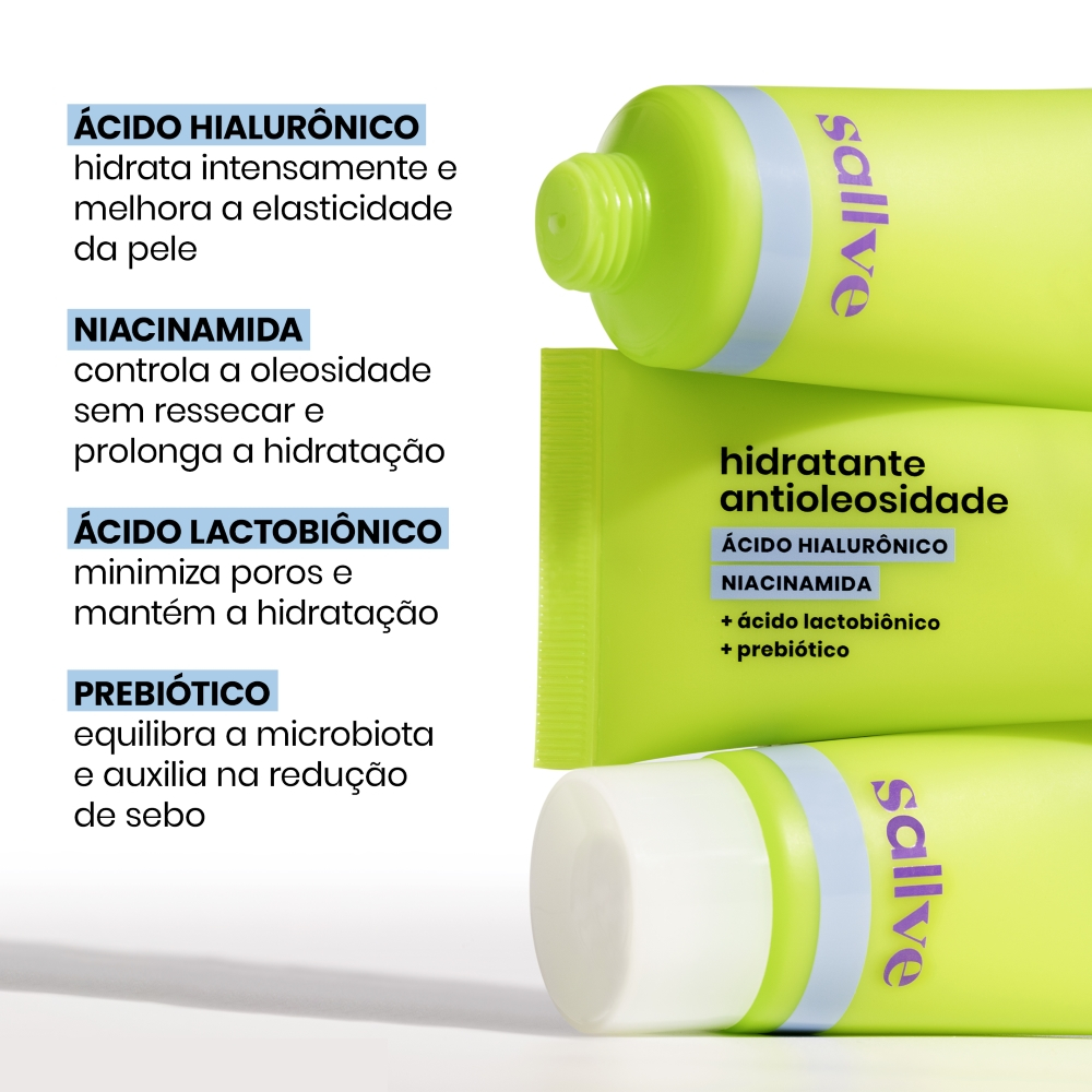 Detalhes do Sallve Hidratante Antioleosidade 40g