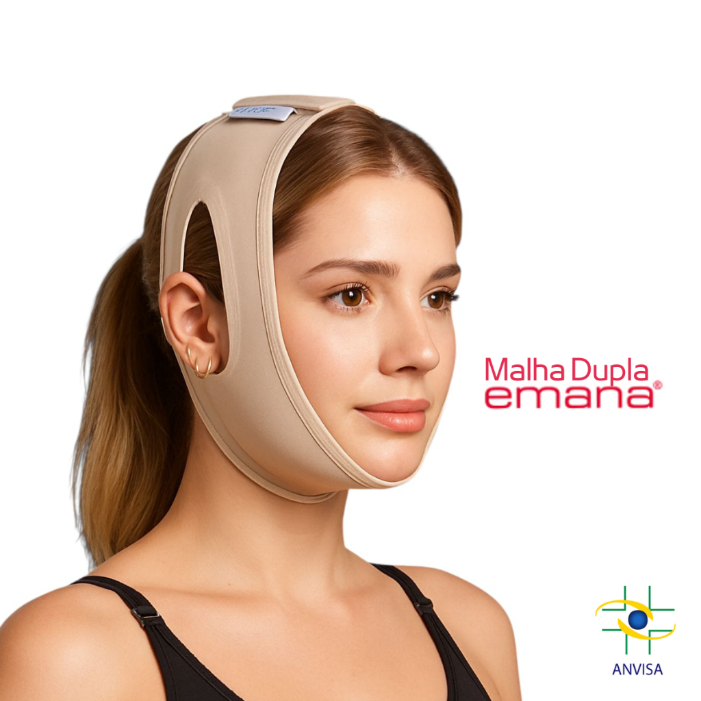 Faixa Facial Lipo de Papada Cirúrgica Slim Emana ModelleSkin