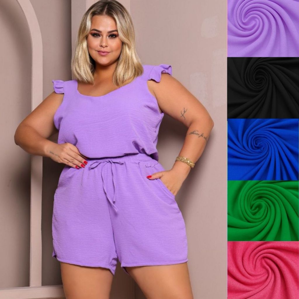 Conjunto Bermuda e Blusa Plus Size: Onde Comprar | BuscaProdutos